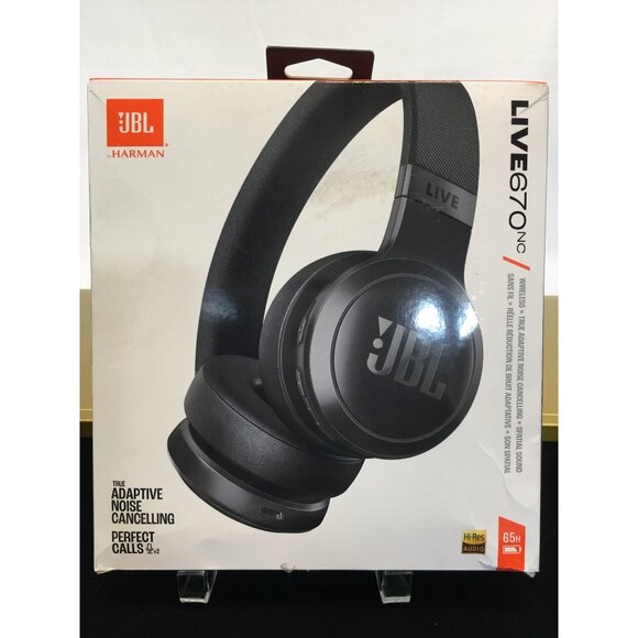 JBL Live 670NC Wireless On-Ear Headphones w/ True Adaptive Noise Cancelling NEW - Picture 1 of 9